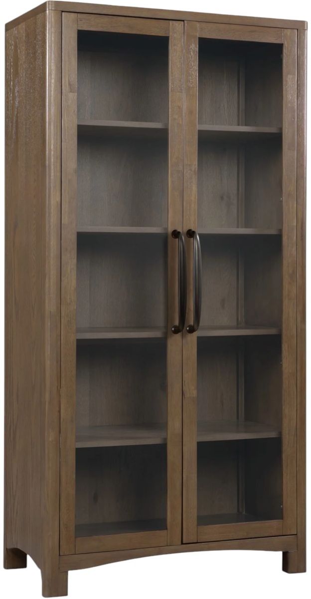 Modus Furniture Arden Tavern Brown Curio Cabinet-0