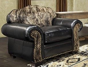 Marshfield Furniture McKinley (Leather) Black Chair-0