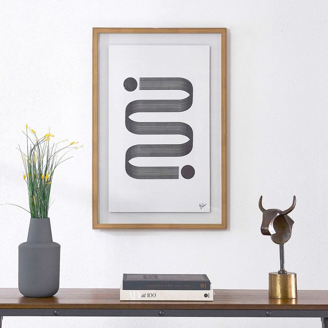 Renwil® Elsie Black Abstract Print-2