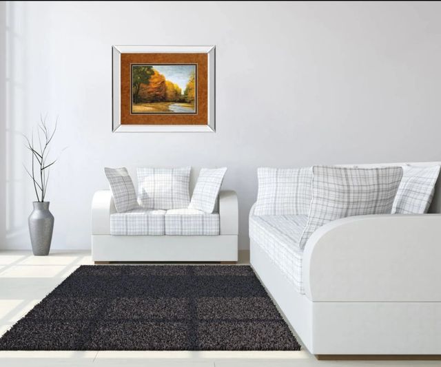 Classy Art Evening Walk by Robert Striffolino Mirror Framed Wall Art-2