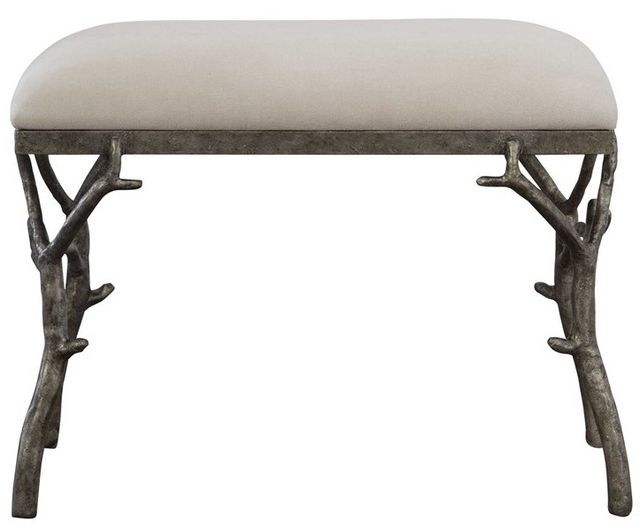 Uttermost® Lismore Off-White Small Bench-3
