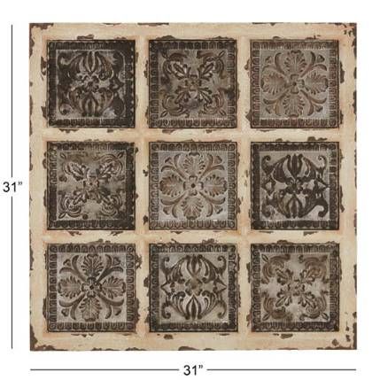 Deco Marche White Scroll Wall Decor-3