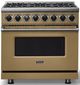 Viking® 7 Series 36" Golden Hour Pro Style Dual Fuel Range-0