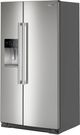 Maytag® 36" 20.9 Cu. Ft. Fingerprint Resistant Stainless Steel Counter Depth Side-by-Side Refrigerator with Arctic Blue Interior-4