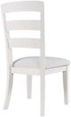 Jofran Inc. Westport White Ladderback Dining Side Chair-3