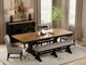 Espresso Dining Set, Dining Bench Free!-3