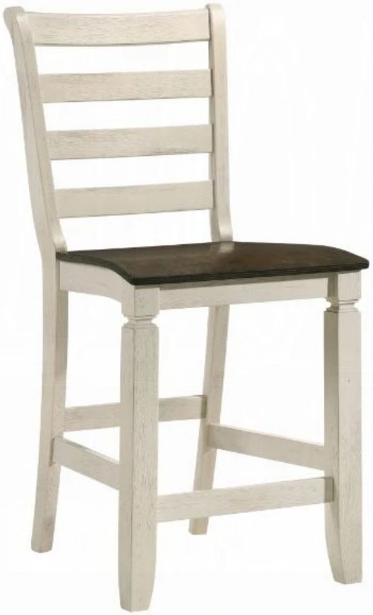 ACME Furniture Tasnim 2-Piece Antique White/Oak Counter Chair Set-0