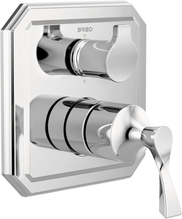 Brizo Virage® Polished Chrome Pressure Balance Valve with Integrated 6-Function Diverter Trim-0