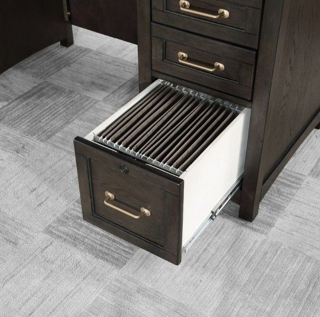 Winners Only® Addison Charcoal 66" Desk with 45" Return-3