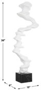 Uttermost® Flux Matte White Indoor-Outdoor Sculpture-3