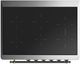 Ilve® Majestic III 36" Glossy Black Pro Style Induction Range with Solid Door and Burnished Trim-2