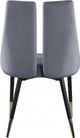 Meridian Furniture Sleek Grey Velvet Dining Chair-4