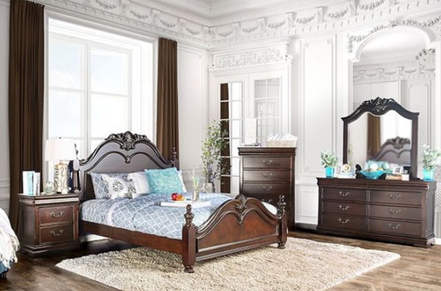 Furniture of America® Mandura Cherry Nightstand-1