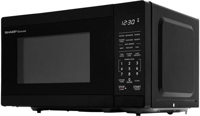 Sharp® 0.7 Cu. Ft. 700W Black Countertop Microwave-3