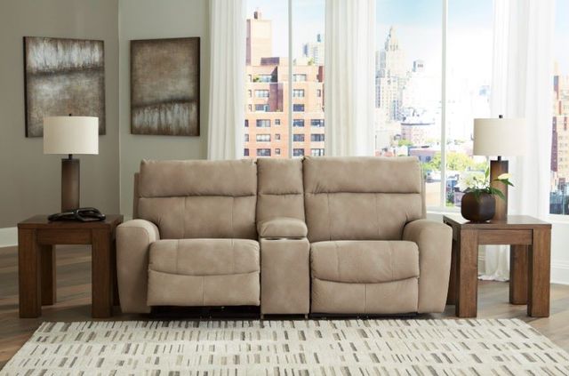 Signature Design by Ashley® Next-Gen DuraPella 3-Piece Sand Power Reclining Sectional Loveseat with Console-1