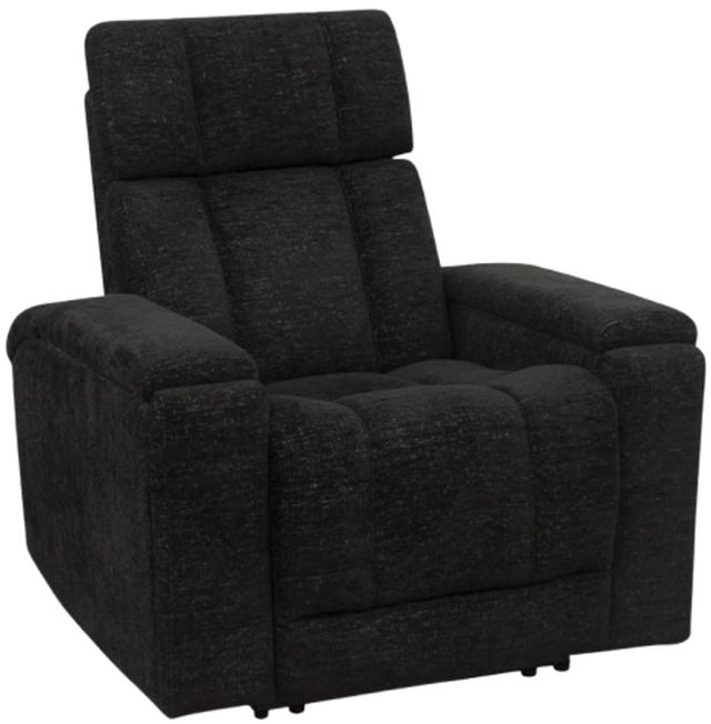 Parker House® Phoenix Cabot Ebony Power Recliner with Power Headrest and Lumbar-0
