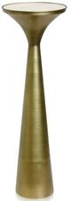 StyleCraft Spun Gold Drinking Table with White Marble Top-0