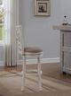 American Woodcrafters Accera Distressed Antique White/Gray 26" Barstool-2