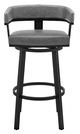 Armen Living Lorin Gray 26" Swivel Counter Stool-1