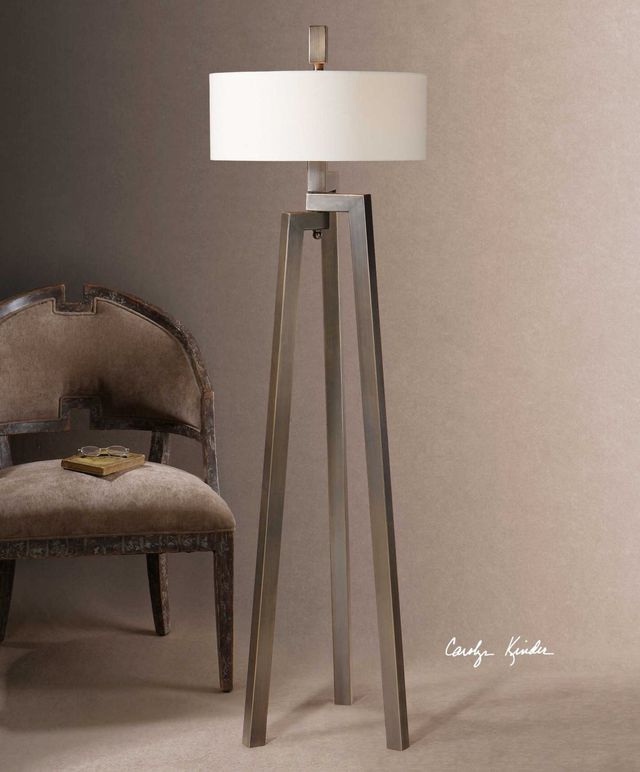 Uttermost® Mondovi Brushed Bronze Floor Lamp-3