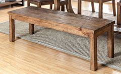 Furniture of America® Gianna Rustic Oak Bench