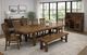 Elements International Gage Chestnut Dining Bench-1