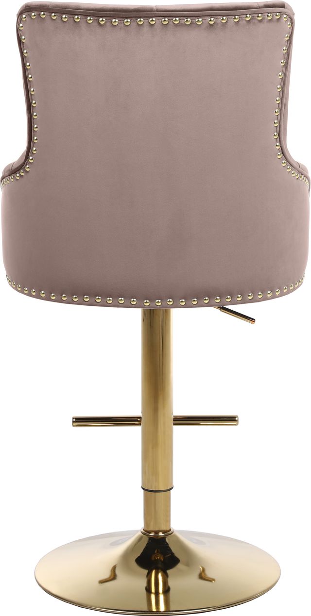 Meridian Furniture Claude Pink Velvet Adjustable Stool-1