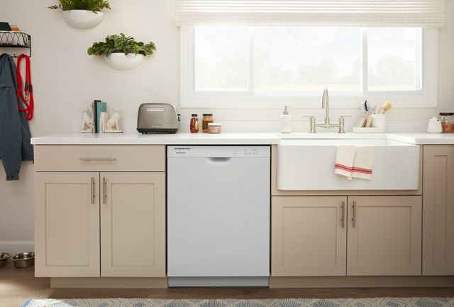 Amana® 24" White Front Control Built In Dishwasher with Midnight Interior-8