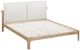 Modus Furniture Furano Ginger/Natural Full Upholstered Platform Bed with Two Cushion-2