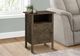 Monarch Specialties Inc. Dark Oak/Black Metal Accent Table -2