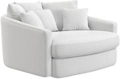 Jackson Furniture Matty White Cuddle Chaise