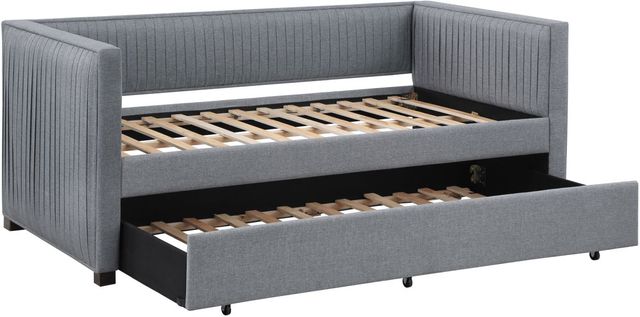 Coaster® Brodie Grey Upholstered Twin Daybed with Trundle-1