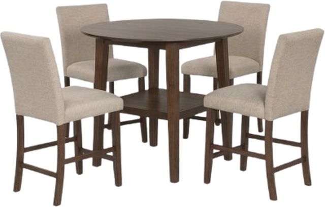 New Classic® Home Furnishings Hargrove 5-Piece Brown Counter Table Set-0