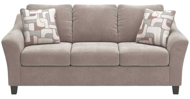 Benchcraft® Willarae Taupe Queen Sleeper Sofa -2
