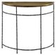Currey & Company Boyles Antique Brass Demi-Lune with Black Iron Frame-0