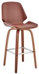 Armen Living Arabella Brown 26" Bar Stool-1