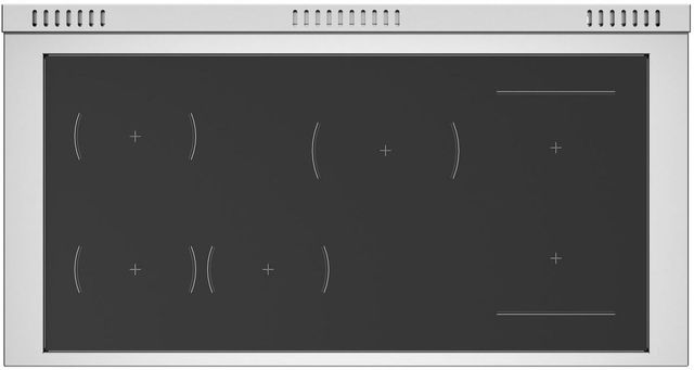 Bertazzoni Master Series 48" Fingerprint Resistant Nero Matt Pro Style Induction Range with Gold Accents-1