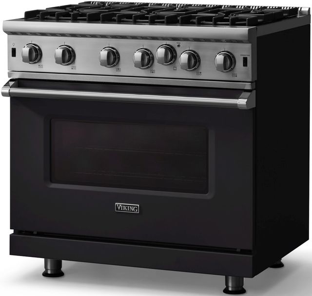 Viking® 5 Series 36" Onyx Pro Style Natural Gas Range-2