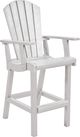 C R Plastics Generation Line White Classic Pub Arm Chair-0