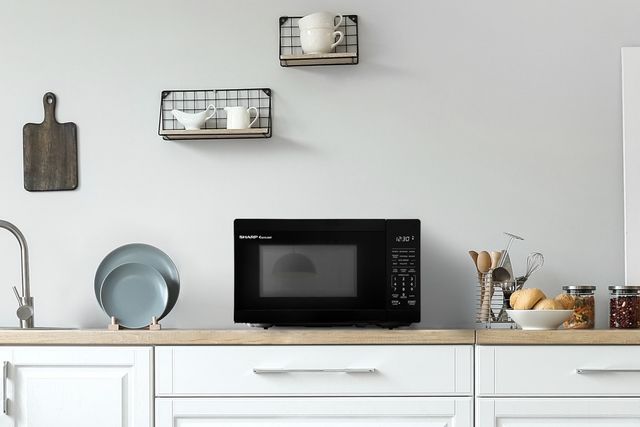 Sharp® 0.7 Cu. Ft. 700W Black Countertop Microwave-5