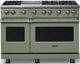 Viking® 5 Series 48" Eucalyptus Pro Style Gas (NG) Range with Polished Chrome Trim-0