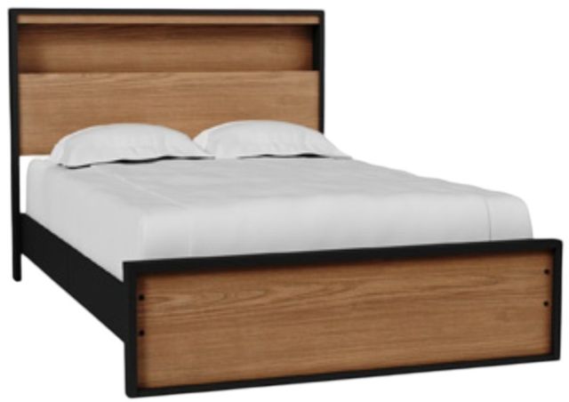 Signature Design by Ashley® Kozmour Black/Brown Queen Bookcase Bed-0