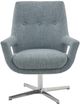 Olliix by INK+IVY Daisy Blue Multi Swivel Chair-0