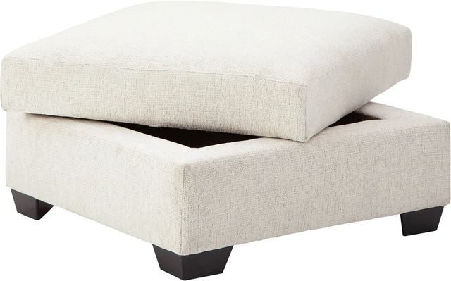 Ashley® Cambri Snow Ottoman with Storage-1