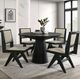 Furniture of America® Tottenham Black Round Dining Table-1