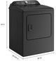 Whirlpool® 7.0 Cu. Ft. Volcano Black Front Load Gas Dryer with Moisture Sensor-4