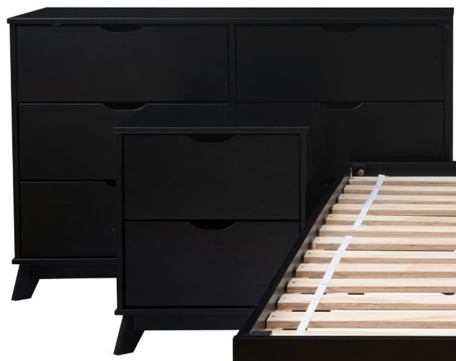 Powell® Portix 4-Piece Black Youth Twin Simple Bedroom Set-1