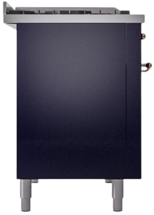 Ilve® Nostalgie II Series 48" Midnight Blue Pro Style Dual Fuel Range-2