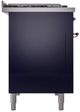 Ilve® Nostalgie II Series 48" Midnight Blue Pro Style Dual Fuel Range-2