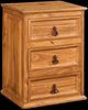 Horizon Home® El Paso Natural Wax 3-Drawer Nightstand-0